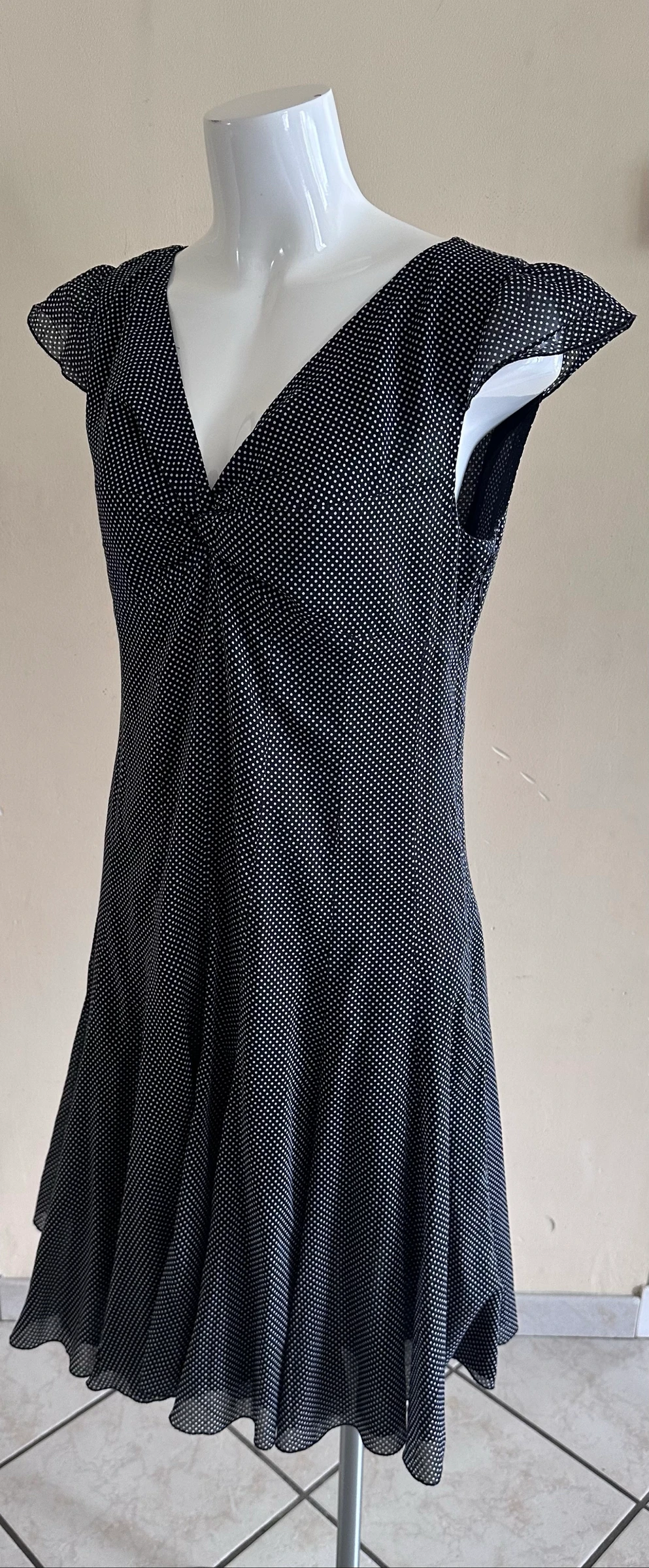 Chique gestippelde jurk Caroll – Maat 42 – Perfecte staat – photo 4